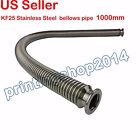 Kf25 1000mm Unbranded Generic Flexible Hose Stainless Steel Vacuum Corrugated Bellows Pipe Tube