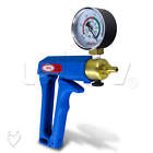 200105-002 Leluv Eyro Maxi Blue Nylon Brass Body Enlargement Penis Vacuum Pump With Gauge 848962001723