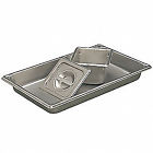 30022 Grainger Approved Stainless Steel Dimpled Pan Qt