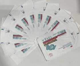 1657 3m Tegaderm Lot Of 10 - Chg Securement Dressing 3.5x4.5 Inch