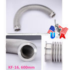 Kf16-600mm-23.6 400005 Etelux Inch Flexible Bellows Hose Ss Vacuum Corrugated Pipe Tube