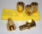 739lfb3-8x1-2 Lot Tube Fnpt Brass Adapter Fitting