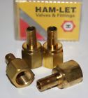 739lfb3-8x1-4 Lot Tube Fnpt Brass Adapter Fitting
