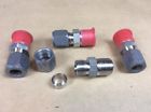 8-8-fbz-ss Parker Male Connector Tube Npt Stainless Lot Of