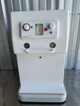 23692 Accutron Newport Flowmeter Dental Portable 4 Tank Nitrous Cabinet And Extras