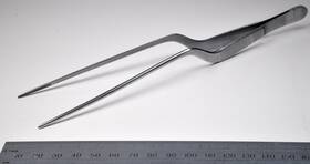 Bd883r Aesculap #bd883r Gruenwald Micro Grasping Forceps 7 Inch Straight Bayonet Serrated