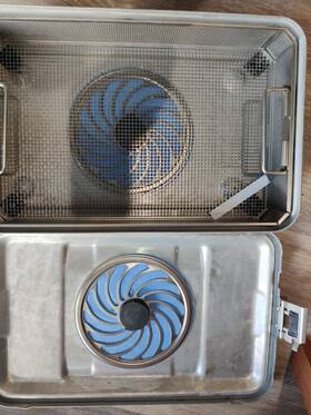 Jm740 Aesculap Jm74 Sterlization Container Large With Lid And Tray Used