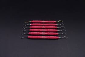 Aesh5-6x American Eagle Outfitters Lot Of 6 Barnhart Curette 5-6 Xp 3/8 Inch Resin Handle