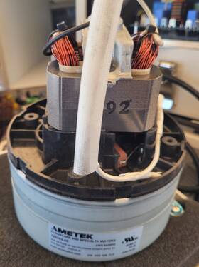 122392-00 Ametek 5.7 Vacuum Motor 120v 50/60hz E56617 From A Pax 2000x