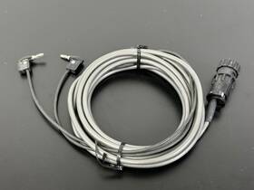 211400-1 Amp Medical Stimulator Cable Dual Right Angle Banana Plug Lead Wire