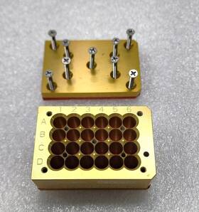 24249 Analytical Para-dox Standard 24-position Parallel Synthesis Aluminum Reaction Block