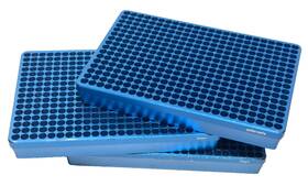 63615-05 Argos Lot Of 3x Polarsafe 384 Well Aluminum Cooler Block Pcr 0.1 Ml