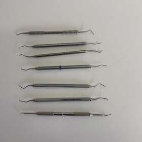 S135 Assorted S135/6 Colwell Gracey Schein Starlite Dental Lot Tools Scaler Scraper Gum Cleaning
