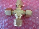 B-600-4 Swagelok Lot Brass Tube Fitting Union Cross Od