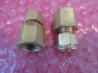 B-600-7-6 Crawford Swagelok Lot Brass Tube Fitting Female Con Fnpt