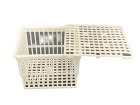 F18737-0010 Bel-art Used Laboratory Plastic Test Tube Basket With Sliding Lid