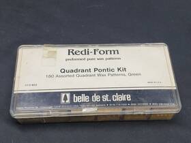 013403 Belle De St. Claire Vtg Redi-form Quadrant Pontic Kit Assorted Wax Dental Patterns - Collectable