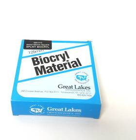 025-010 Biocryl Material 025-101 A Lot Of 6 2mm/125mm Square Splint