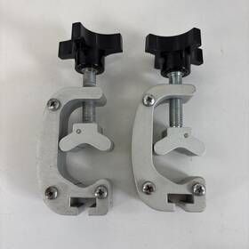 7801380000 Blickman Lot Of 2 - Universal Aluminum Iv Pole Accessories Accessory Clamp