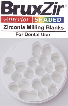 70-1159-bxa0013 Bruxzir Used Anterior Shaded 450 Zirconia Disc Blank 98x15 Mm Mfg 2016/07/29