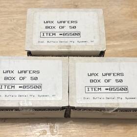 85500 Buffalo Dental Mfg Wax Wafers Lot Laboratory Mpn