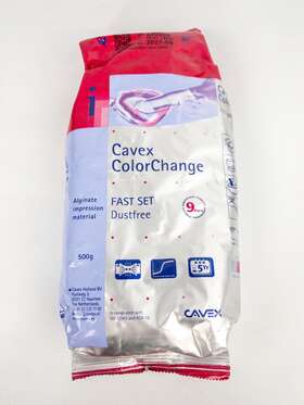 7085610 Cavex Colorchange Alginate Impression Material Fast Set 500 Grams. Exp 09/2027