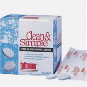 Cs0064 Clean &amp Simple And Ultrasonic/enzymatic Tablet Solution