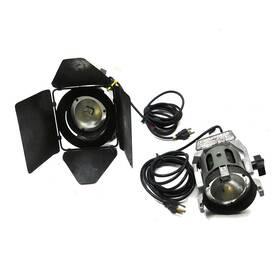 100-091 Colortran Lot Of 2 Mini-pro Studio Spotlights 120-240vac As/is