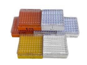 5050-0001 Corning Thermo Nalgene Used 7 Pc 81-place And 100-place Plastic Cryo Vial Racks With Cover