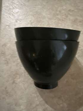 112230 Danny Dental Lab Flexible Rubber Impression Mixing Alginate Bowl - Large X 2
