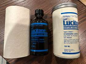 684305 Dentsply 630g Vintage Original Lucitone Denture Base Resin #684305 As Is Q