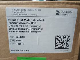 6744903 Dentsply Sirona Primeprint Material Unit Inch Damaged Corner