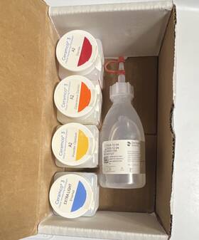 301600 Dentsply Sirona Ceramco 3 Metal Veneering Porcelain Kit Shade A2 Four Opacities