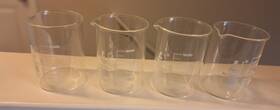 Eisco 849230099541 Lot Of 4 Heavy Duty Beakers 600ml - Borosilicate 3.3 Glass Labs
