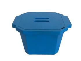 02-591-45 Fisher Scientific Fisherbrand 4.5l Polyurethane Ice Bucket With Cover Handles Blue