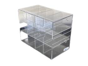 03-391-578 Fisherbrand Fisher Used 12-unit Acrylic Safety Glasses Holder B