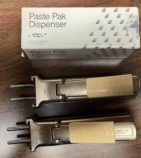001573 Gc Three Paste Pak Dispensers 2 Used And 1 New In Box