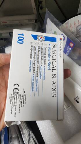 Csbi25hs Henry Schein Sugical Blades #25 Refill 100/bx Used Few / Dental