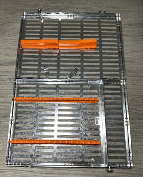 Im4166 Hu-friedy Large 16 Instrument Cassette 8x11 - Orange