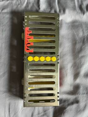 Im6050 Hu-friedy Exam 5 Instrument Signature Series Cassette Yellow 3 Inch X 8 1.25