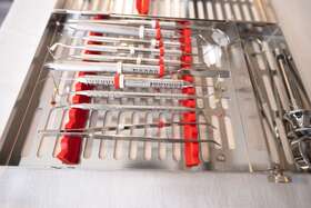 Im8125 Hu-friedy Dental Cassette Ims Full With Instruments Syringe And Scissors