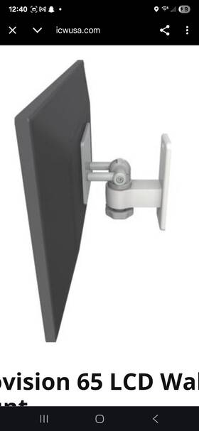 Ev65-w2-mw Icw Ergovision 65 Lcd Wall Mount Dental Office