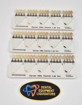 529479 Ivoclar Vivadent Set Of 3 Dental Tooth Shade Guides Chromascope Universal