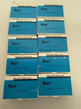 15976 Kerr Lot 10 #5 Front Surface Cone Socket Mouth Mirrors 120 Total