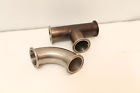 Kf-50 Kf50 Unknown Lot Of Stainless Vacuum Fittings Nw50 Qf50 90 Elbow Tee