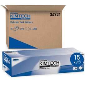 34721 Kimberly Clark Kimtech Science Kimwipes #34721 Delicate Task Wipes Case Of 15 Boxes 14.4 X 16.4