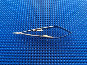 20-307-14-07 Kls Martin Microneedle Holder Curved With Ratchet 14.5 Cm