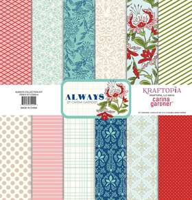 Kt-cg5514 Kraftopia Always Double-sided Pattern Paper Pack Variety Of Vibrant Colors