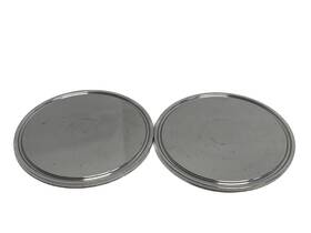 Yy362868 Max Pure Lot Of 2 Maxpure Sanitary Tri-clamp 3 Inch Stainless Steel End Cap Fittings