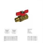 Mmth25 Mini Brass Ball Valves Male Female Cwp Wsp Npt